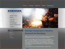 Tablet Screenshot of kebinger-metallverarbeitung.de